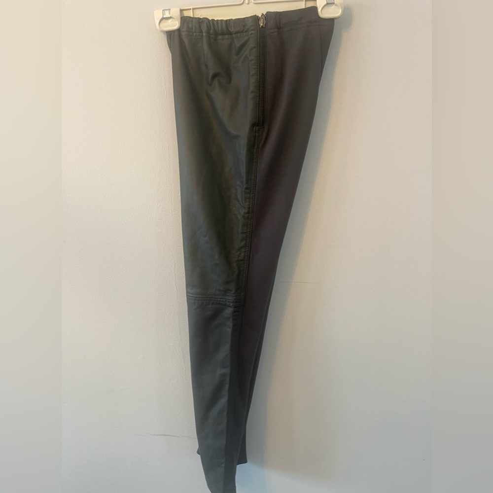 Grey Marciano Genuine Leather Leggings